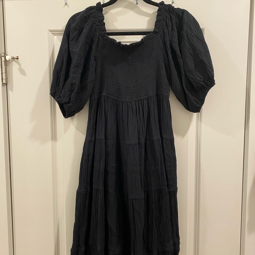 Black maxi dress